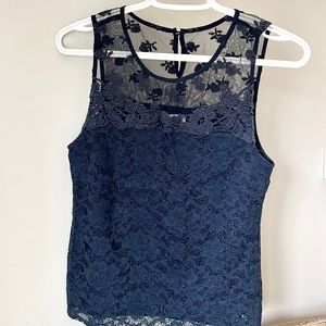 Gilly Hicks Hollister Floral Lace Tank